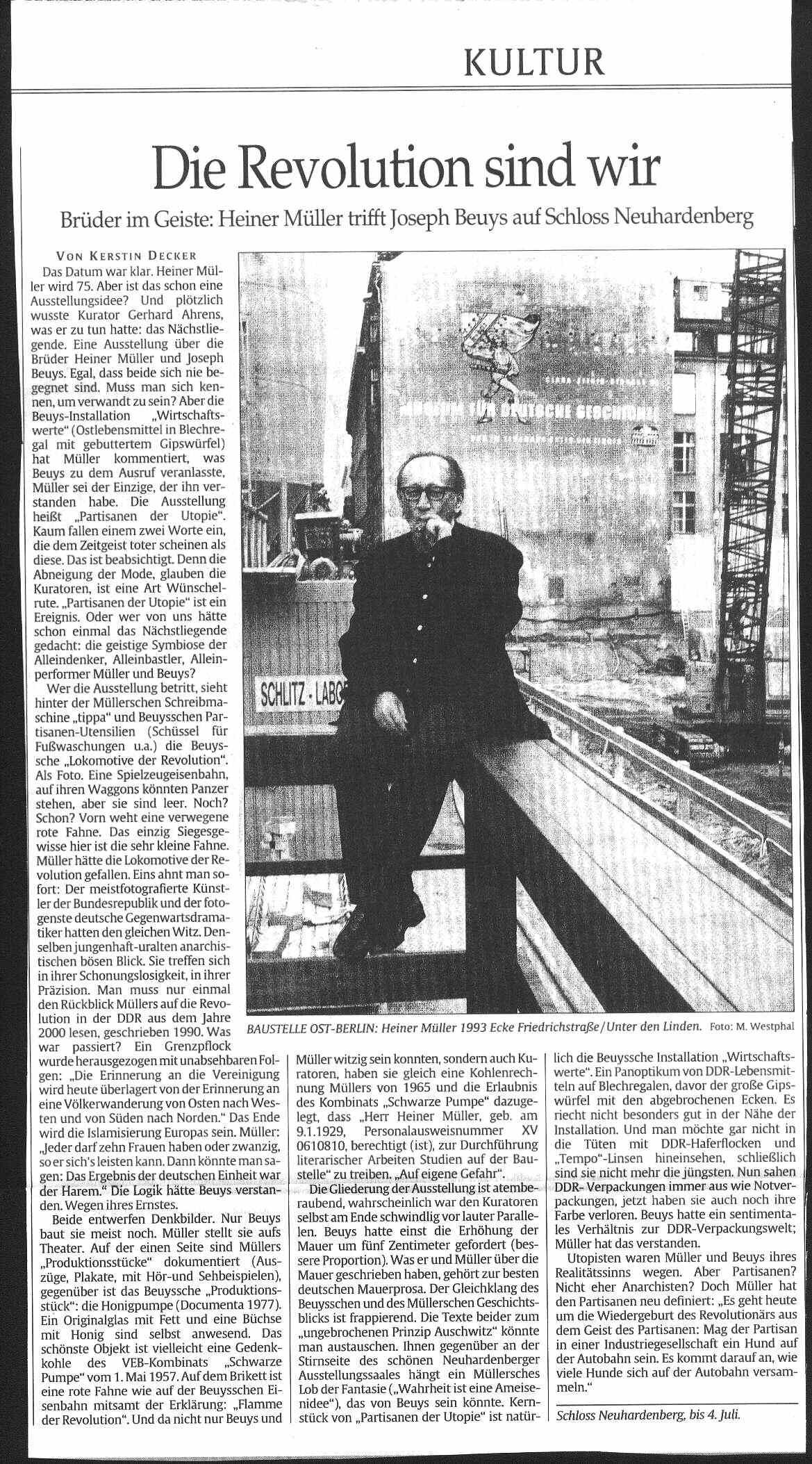 Beuys - Ausstellung Tagesspiegel